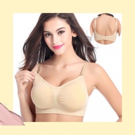 Kongsmolly Plus Size Seamless Nursing Bra - All-in-One, Armpit Fat Coverage, Wire-Free Maternity Bra Maternity Bra Blue/L