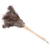 Feather Duster Light Weight Soft Long Handle Reusable Black Ostrich