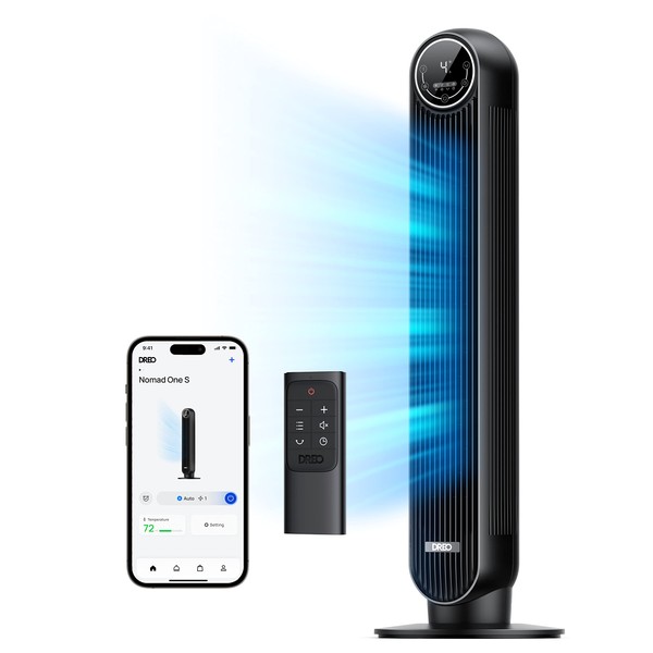 Dreo Dreo Tower Fan for Bedroom, Smart Oscillating Quiet Floor