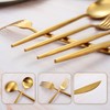 Matte Gold Silverware Set for 4, IBIILII JEFF 20 Pieces