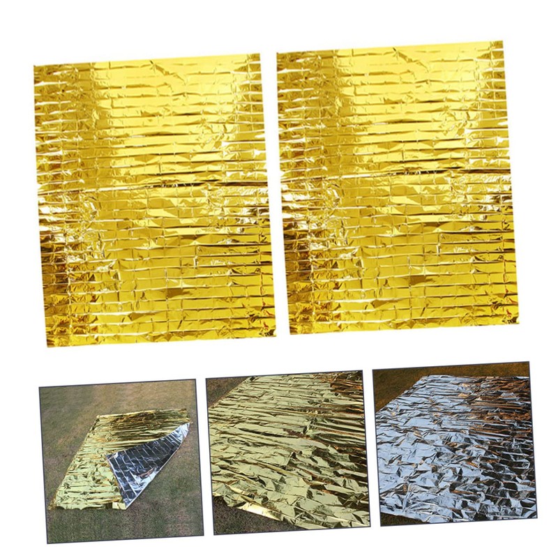 KICHOUSE Insulated Camping Blanket Emergency Tarp Strong Reflection for Outdoor