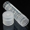 CynKen 20pcs 2ml Graduated Plastic Cryovial Cryogenic Vial Tube Self