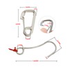 Diving Stainless Steel Single Hook Diving Reef Hook with Lanyard