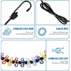 BUYLONG Retractable Portable Clothesline for Travel，Clothing line with 12 Clothes