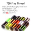 Fly Tying Thread 8 Bright Colors 75D High Tensile Waxed