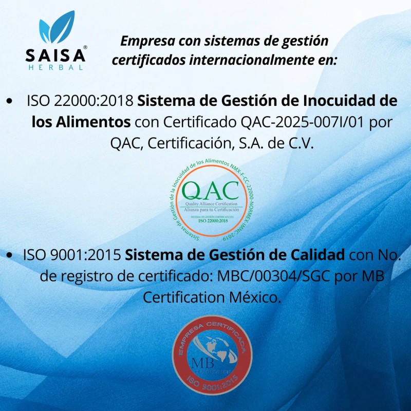 Orotato De Magnesio 100% Puro De 120 Cápsulas Saisa Herbal