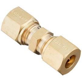 Flobal Ring Joint for Copper Tubing Double Ended Straight RUW-08 1/4x8mm