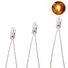 100pcs 3mm Clear Miniature 12V 60mA Grain of Wheat Bulbs
