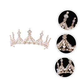 PACKOVE 1Pc Crown Decor Rhinestone Headwear for Birthday Parties and Birthday Accessories for Performances and Celebrations
