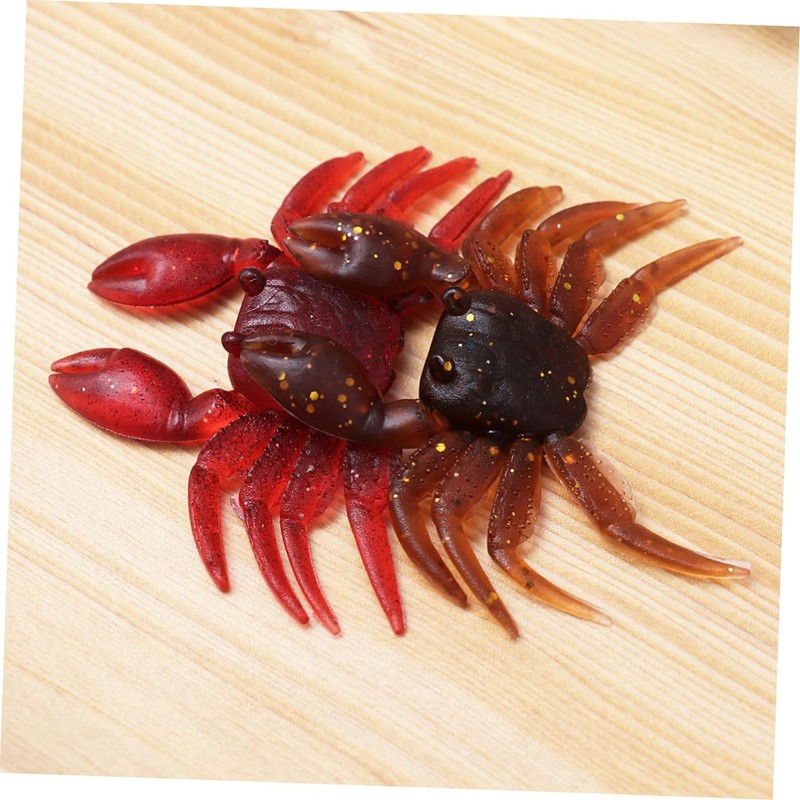 Kisangel 2sets Bass Fishing Lures Crab Design Topwater Lures Kit