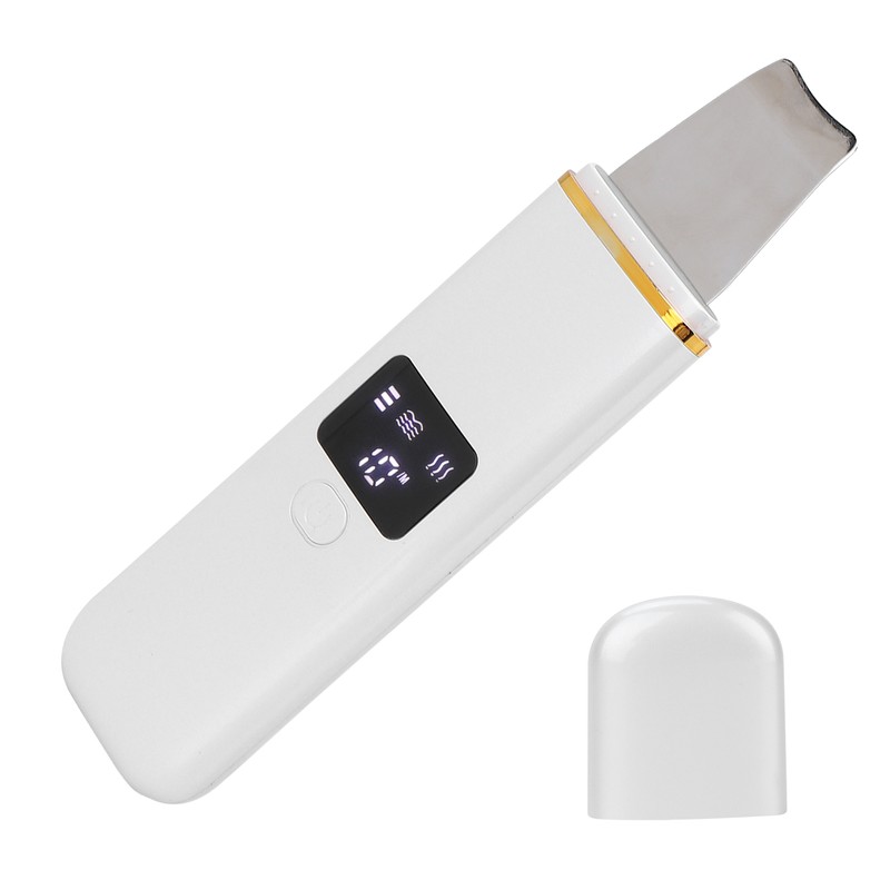 Skin Scrubber Spatula Ultrasonic Blackhead Comedones Removal Device Facial Scrubber