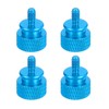sourcing map 4Pcs #6-32 UNC Aluminum Thumb Screws, 12x16mm(ODxH) Computer