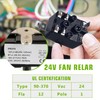 HUAREW 90370 Universal 24V AC Fan Relay, SPDT 24VAC 50-60Hz