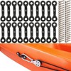 Kayak Pad Eye Kit 20PCS Nylon Bungee Deck Loops Tie