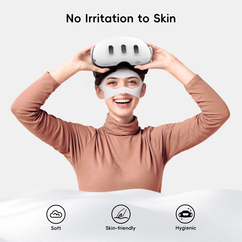 for Oculus Quest 3S/3/2 Sweat Guard, Disposable VR Face Cover
