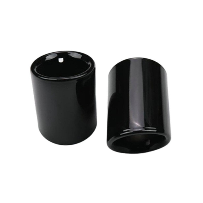 2Pcs Stainless Steel Rear Exhaust Muffler Tip End Pipe Extension