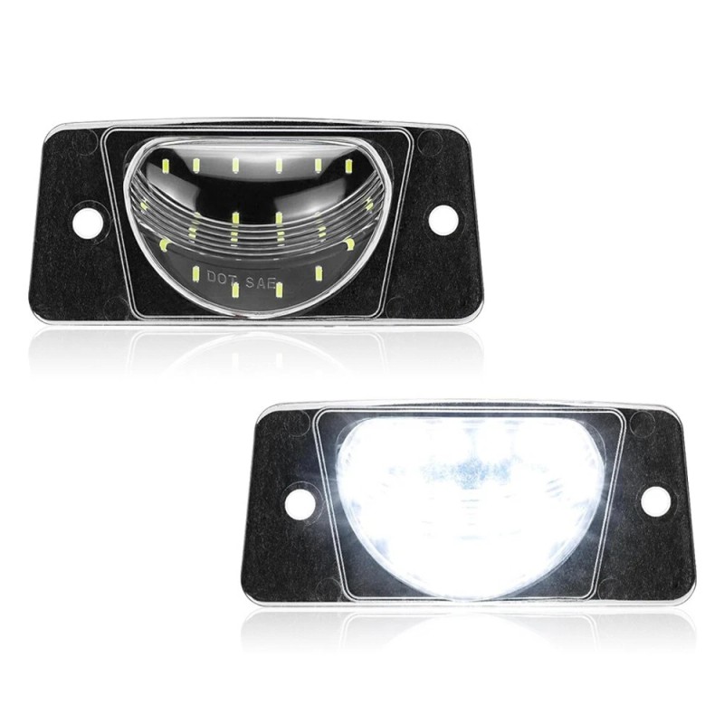 D-lumina 2pcs LED License Plate Lights Tag Lamp For 2002-2009
