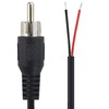 1M RCA Male to Speaker Wire, tunghey RCA Male Plug