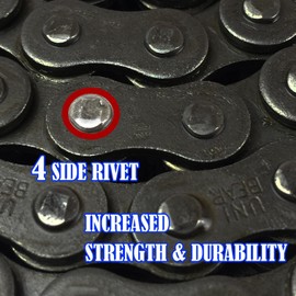 428H 98 Links Heavy Duty Drive Chain with Connecting Link for Motorcycle ATV Dirt Bike