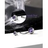 OUFER 14G Purple Belly Button Bar 10mm Titanium G23 Belly