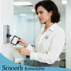 4 Pcs Bling Horizontal Vertical Badge Holder with Retractable Reel,