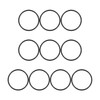abclucy Nitrile Rubber O Ring, 0.3 x 0.4 x 0.04