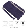 Zoppen RFID Travel Wallet & Documents Organizer Zipper Case, Family