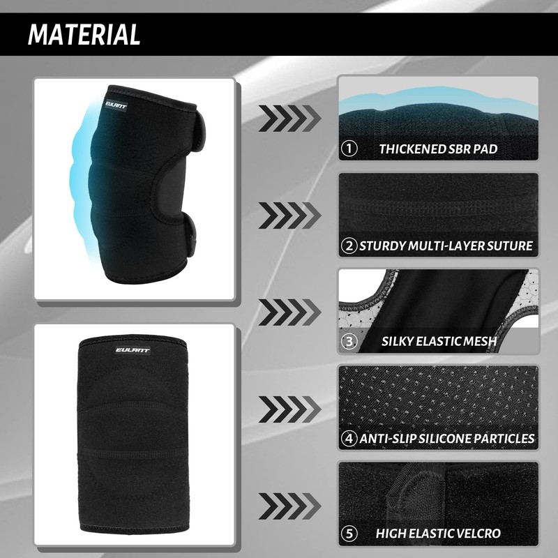 ONTYZZ Rodilleras y Coderas Ajustables para niños con Almohadillas SBR