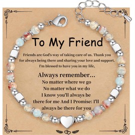 Best Friend Bracelet Gifts for Women, Friendship Bracelets Best Friend Birthday Gifts for Women Bestie Bff Stocking Stuffers