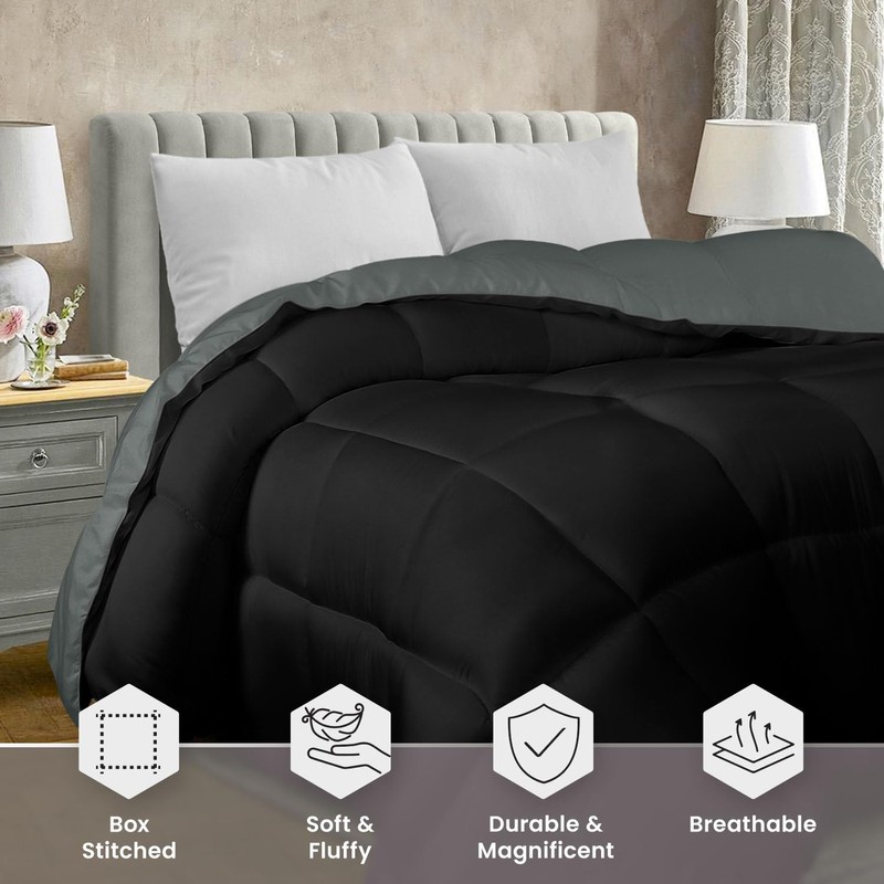 Utopia Bedding Comforter Duvet Insert, Quilted Comforter with Corner Tabs,