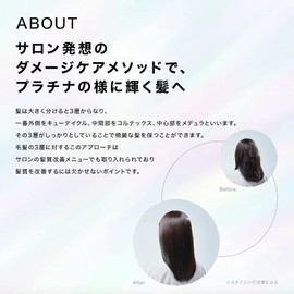 Fan-Am FUN AZUM Straight, Damage Repair, Hair Oil, 3.4 fl oz (100 ml), Supervised by Top Salon Air, Curb Dense Care, Platinum Nano Keratin, Harikoshi, Moisturizing, Damage Protection