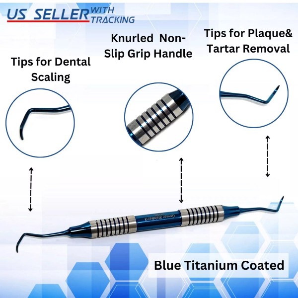 HTI SICKLE SCALER 204S DENTAL HAND INSTRUMENTS PERIODONTICS INSTRUMENTATIO