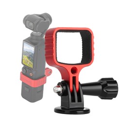 Kimyoaee Osmo Pocket 3 Tripod Adapter CNC Aluminum Extension Mount Adapter Bracket Bracket Accessory for Osmo Pocket 3 - Red