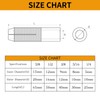 YaaYii 50 PCs Drop-in Anchors 5/16-18 Zinc-Plated for Concrete, Secure