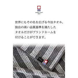 imaa Imabari Towel, Certified Handkerchief, Antibacterial, Odor Resistant, Hand Towel, Towel Handkerchief, Made in Japan, Cotton, Polylactic Acid, PLA, Gray Navy, Assorted 6 Pieces