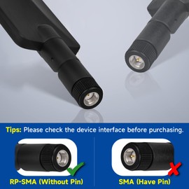 Bingfu WiFi 6E Antenna Tri-Band 2.4GHz 5GHz 6GHz WiFi Antenna 5dBi MIMO RP-SMA Male Antenna for WiFi Router High-Speed Wireless Connections in Smart Homes and Offices