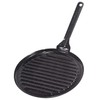 La Ideal Round Enamelled Roast Pan, 22 cm, Steel, Black