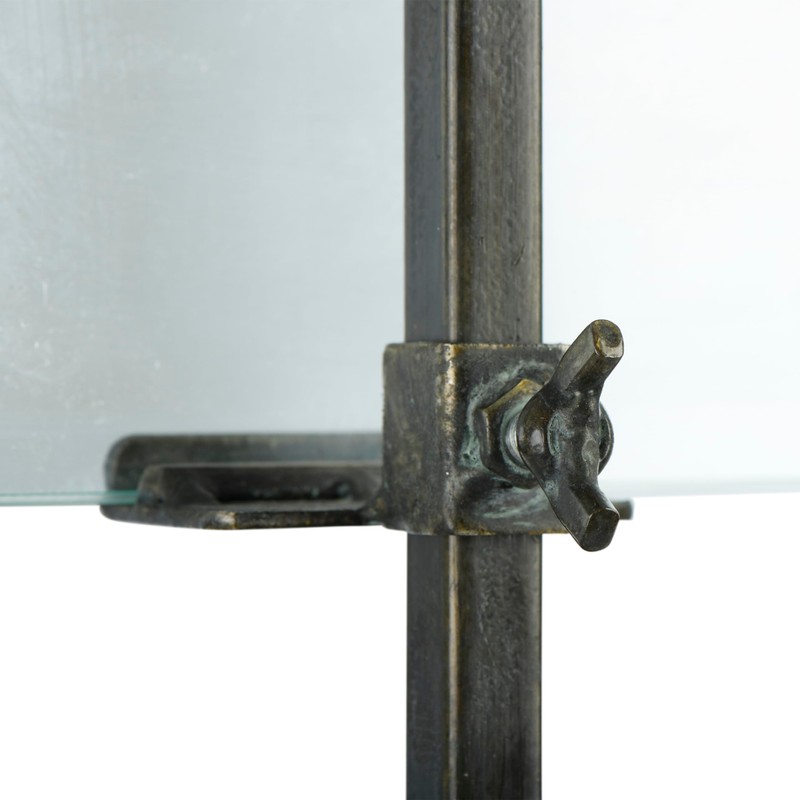 Creative Co-Op 10 in x 16.75 in Black Adjustable Metal