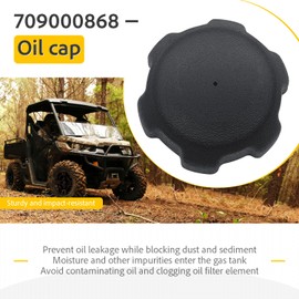 709000868 Cap Fits For Can Am Maverick X3 Trail, Sport, Defender, Commander & Traxter 2018-2024 - Gas Tank Cap Replacement for 1000 700 800 Models - Leak-Proof Seal