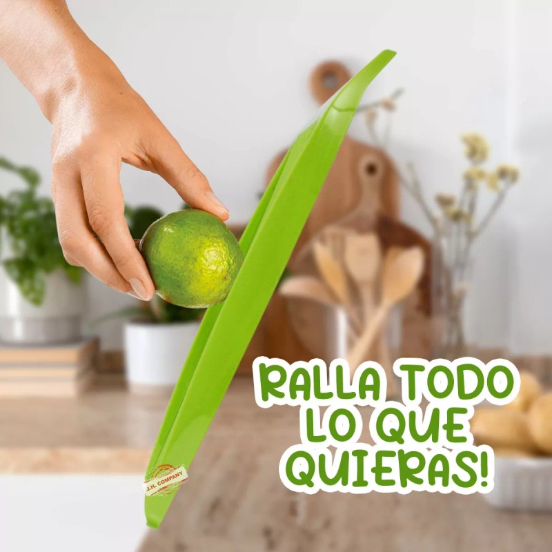 J.H. Company Rallador 3 En 1 Verduras Rebanador Manual Plano