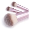 Set 22 Brochas De Maquillaje Profesional Con Cosmetiqueras Color Rosa