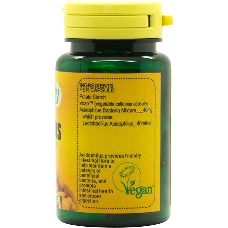 Veganicity Acidophilus Probiotic : Digestive Health Supplement : 60 Vegan