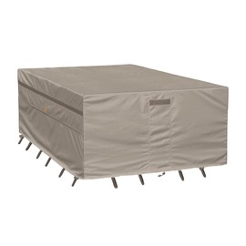 Garden Balsam Heavy Duty Waterproof Patio Furniture Covers,Fade Resistant Outdoor Table and Chair Covers Rectangular 78" Wx 62" D x 28" H Beige