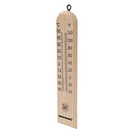 Silverline Wooden Thermometer -40° to +50°C (490745)