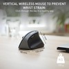 CHERRY MW4500 Wireless Vertical Ergonomic Optical Mouse, up to 1200