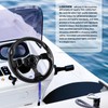LOSCHEN Boat Steering Wheel Polyurethane Leather with 3/4" Axle Marine