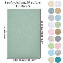 GOMAKERER 19 Sheets DollHouse Wallpaper, Mixed Colors Plastic Dollhouse Floorboards Miniatures Dollhouse Decoration Accessories for Living Room Bedroom in Doll Houses Decoration