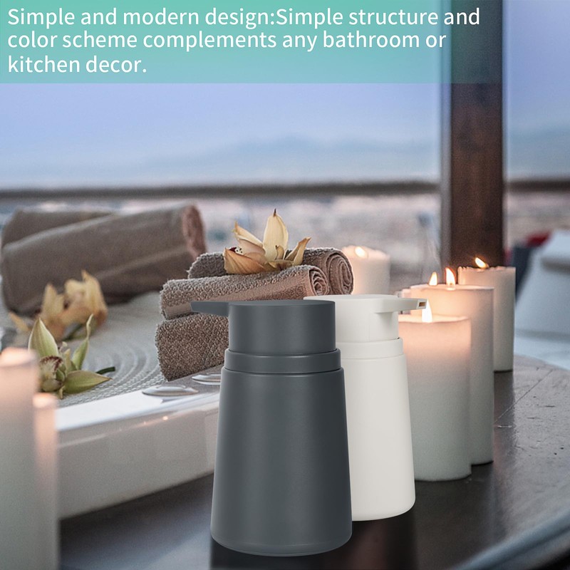 Topsky Soap Dispenser with Plastic Pump, 320ml Liquid Hand Soap
