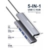 QGeeM USB C Hub 5 in 1 Multi-port Digital AV