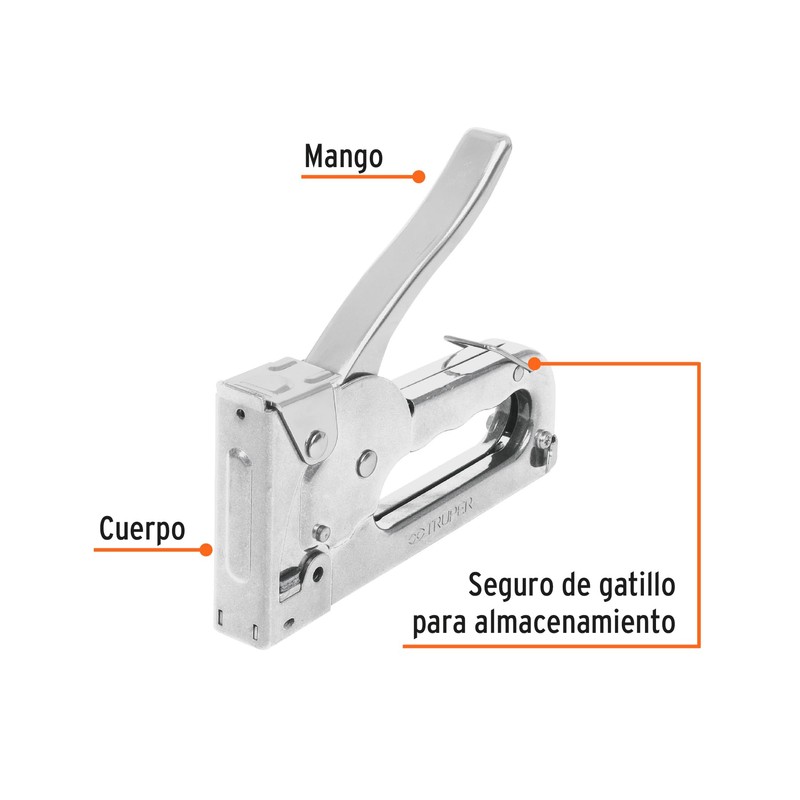 Truper ET-19, Engrapadora tipo pistola, uso ligero